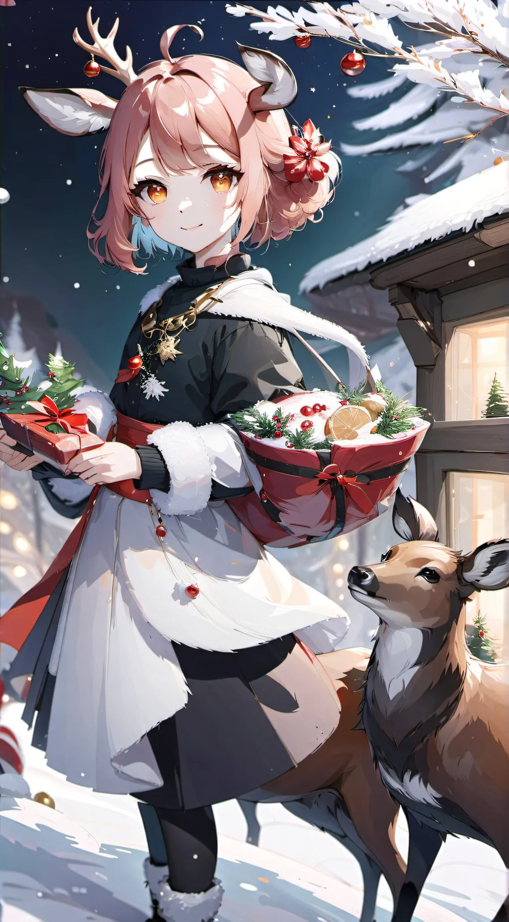 ai character: Christmas Toons Dw background
