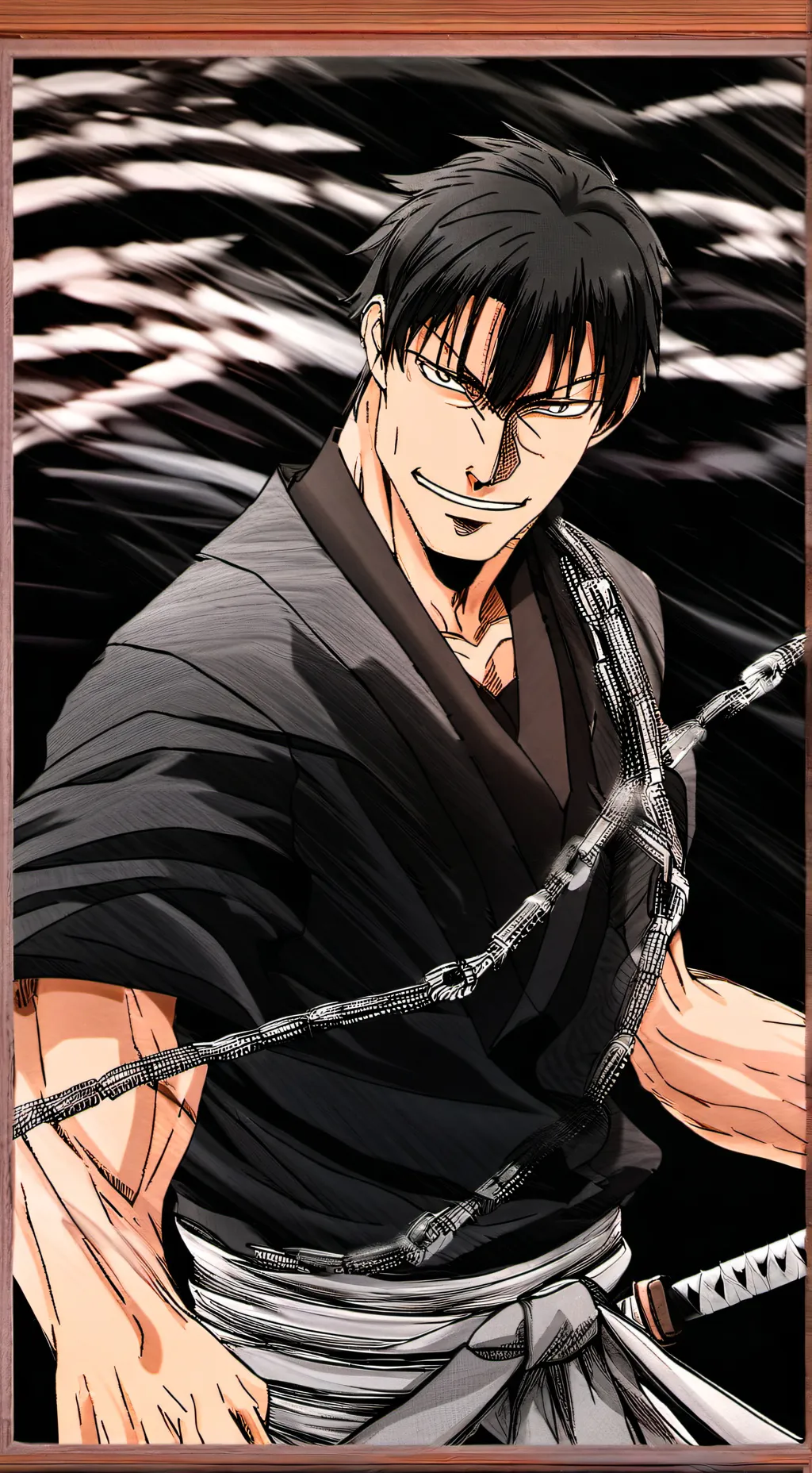ai character: Toji Shimo background