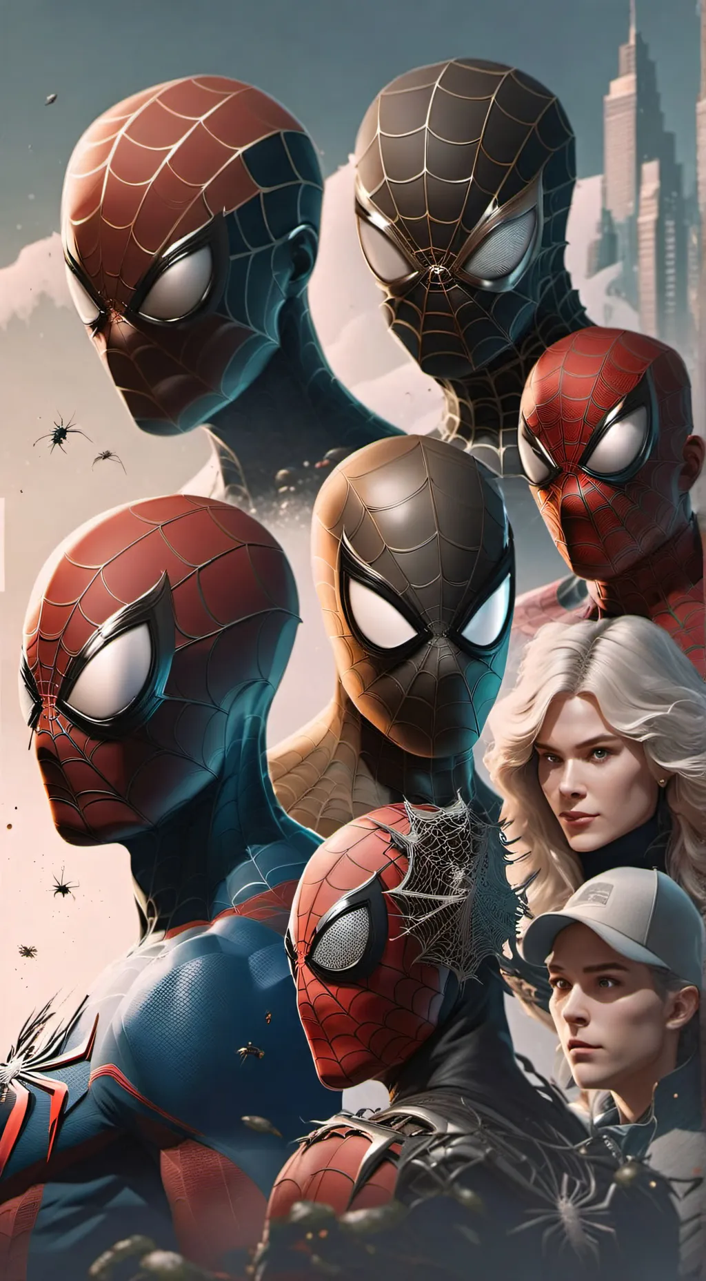 ai character: Spider Multiverse background