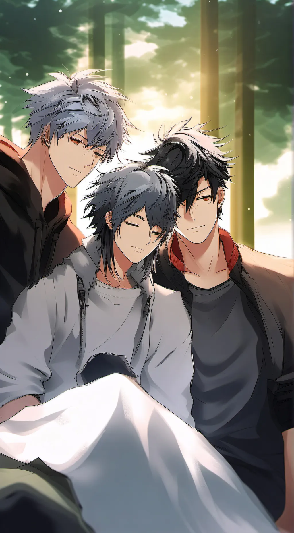 ai character: Boyz sleepoverrr background