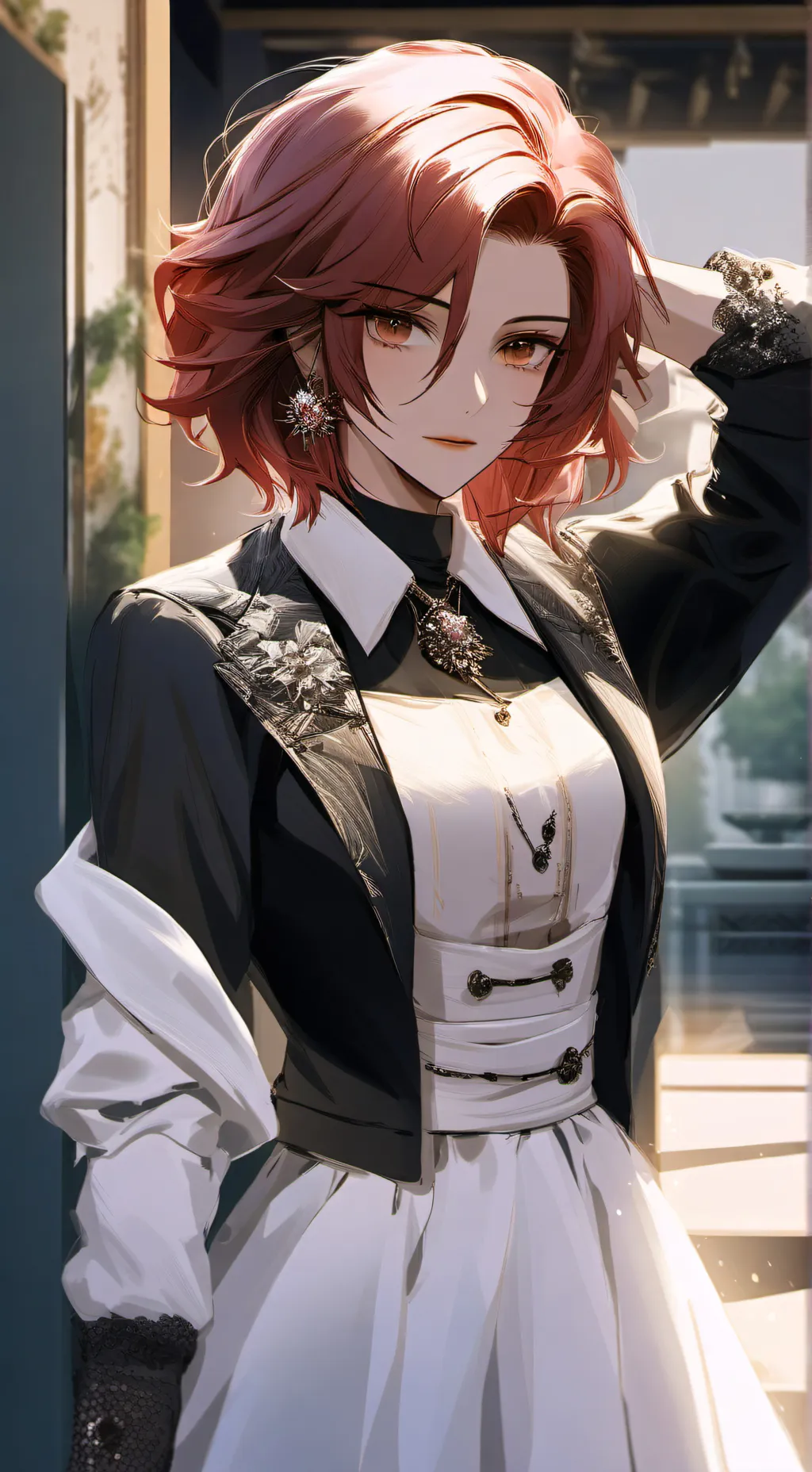 ai character: 🥵Secetary Masie🥵 background
