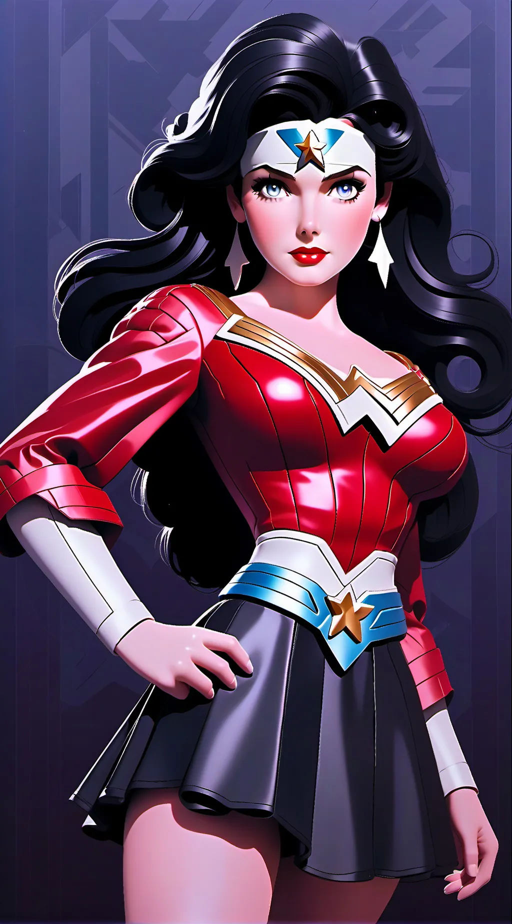ai character: Bimbo Woman  background