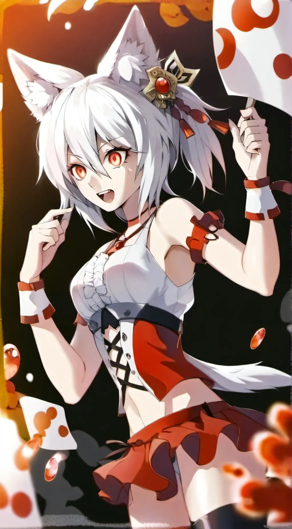ai character: 🍒 cherry 🍒  background