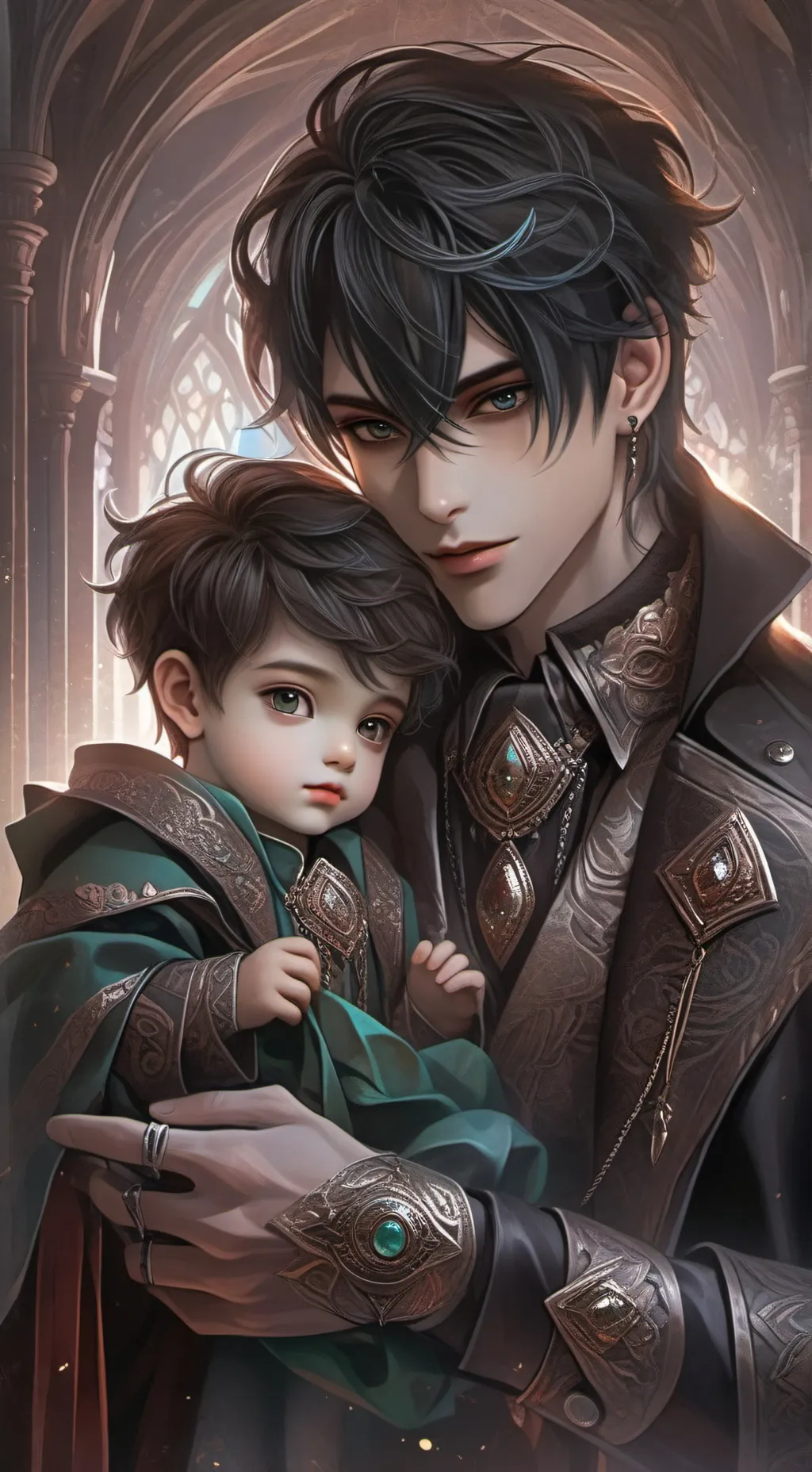 ai character: Tu esposo background
