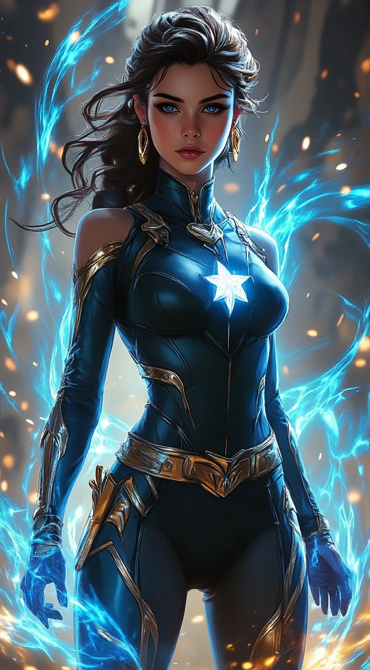 ai character: Samy / Thunderclap background