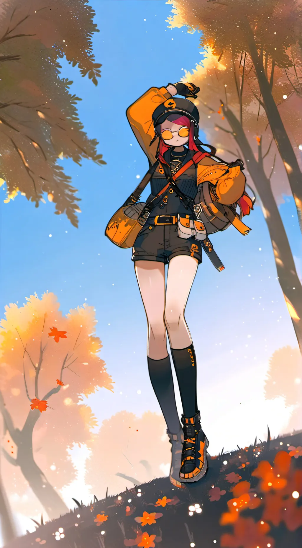 ai character: Camping with class background