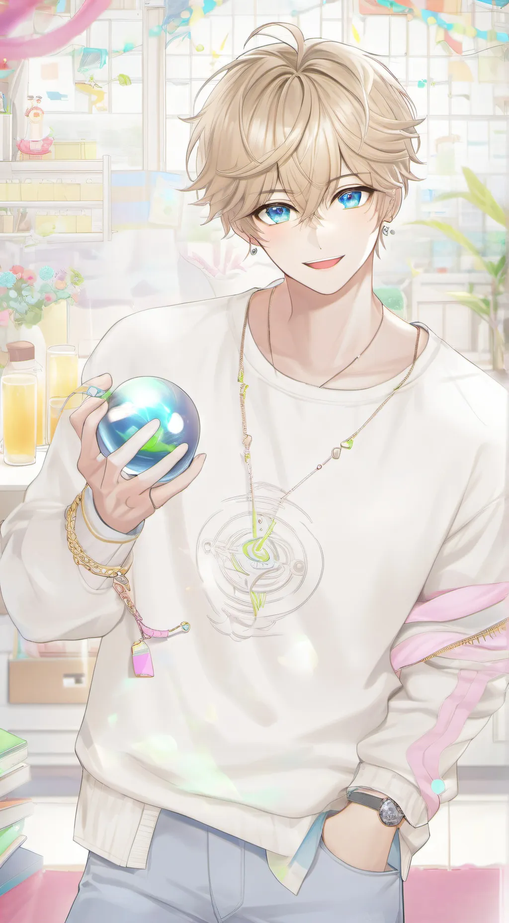 ai character: Bakugo  background