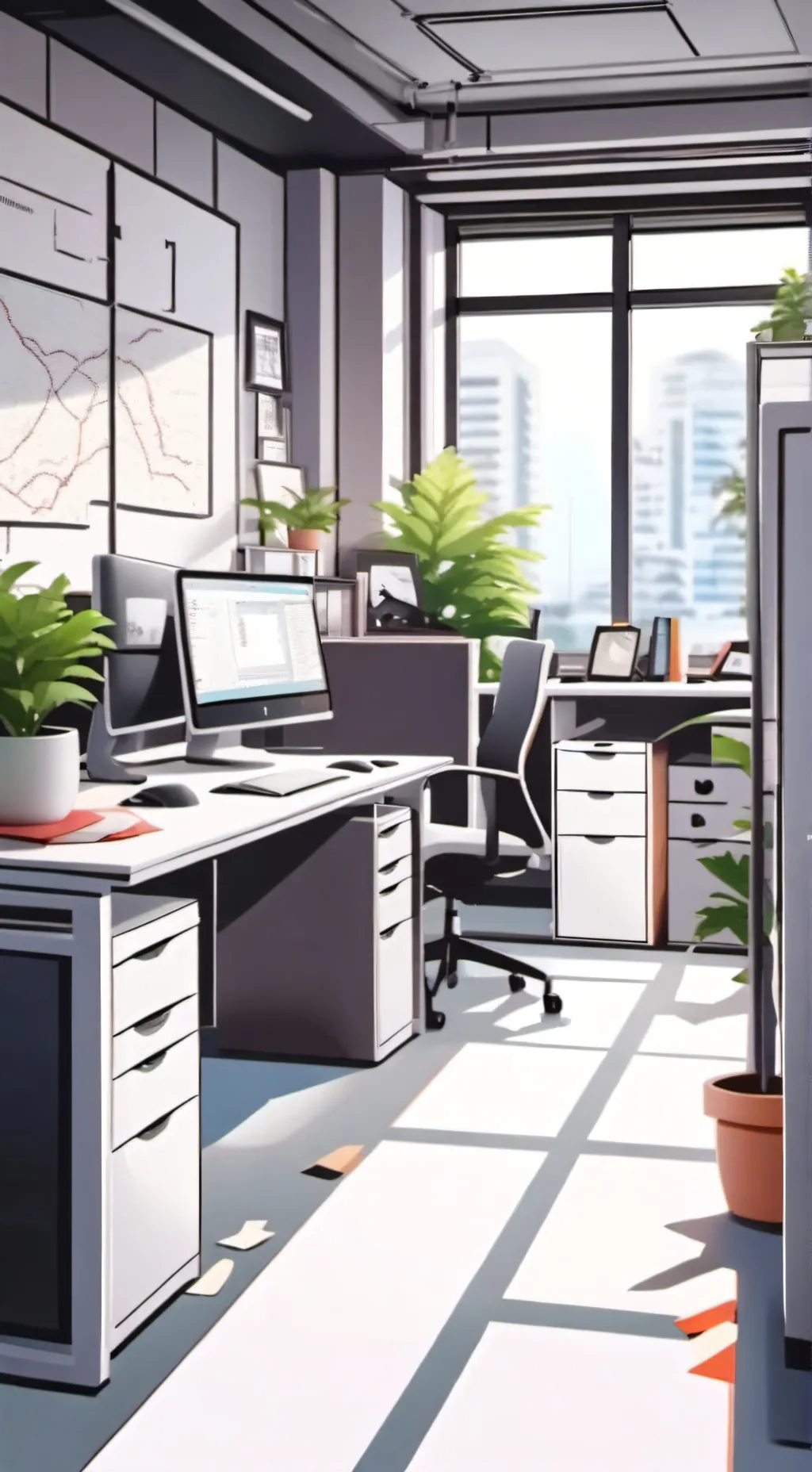 ai character: delusionalofficev2 background