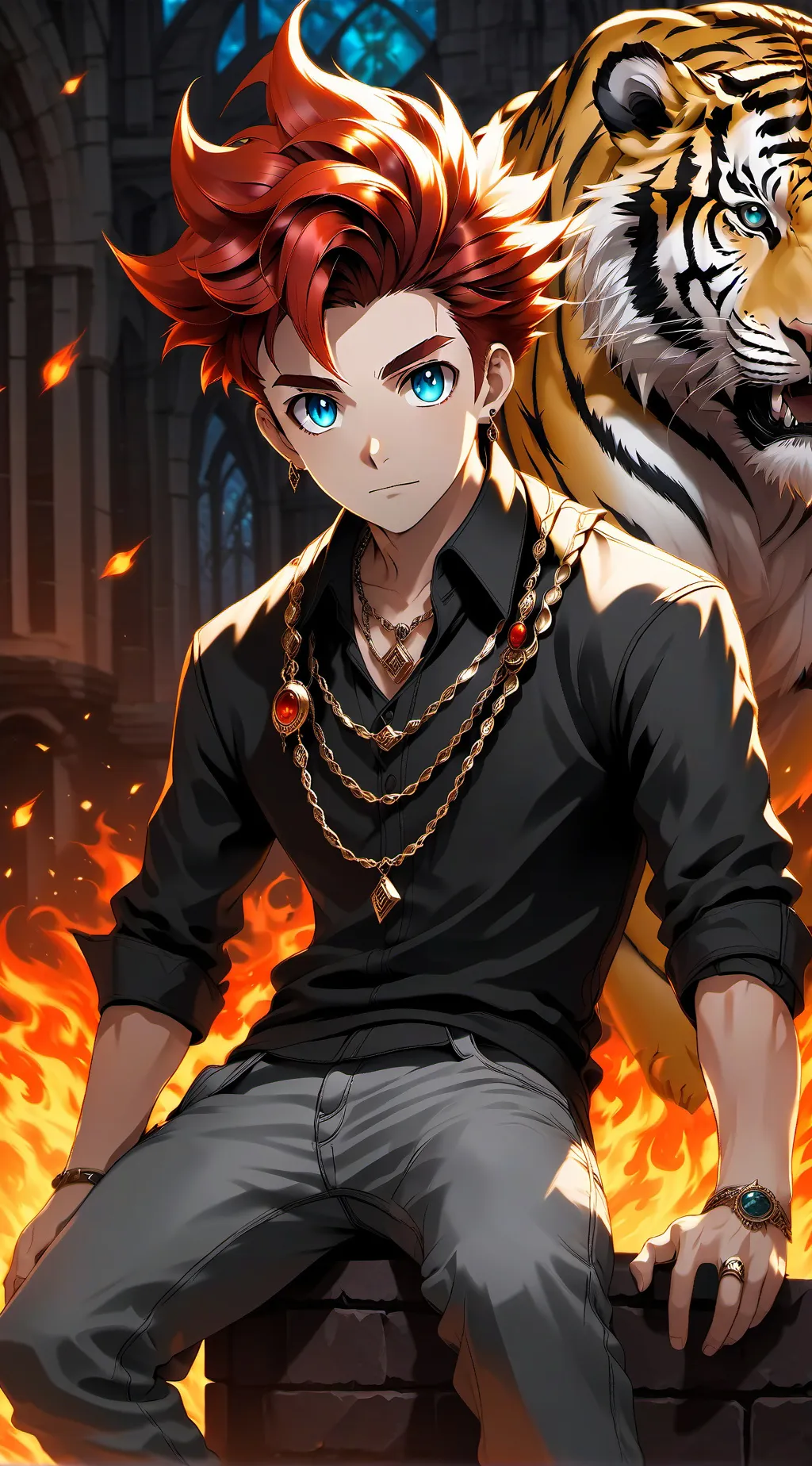 ai character: CHARMANDER background