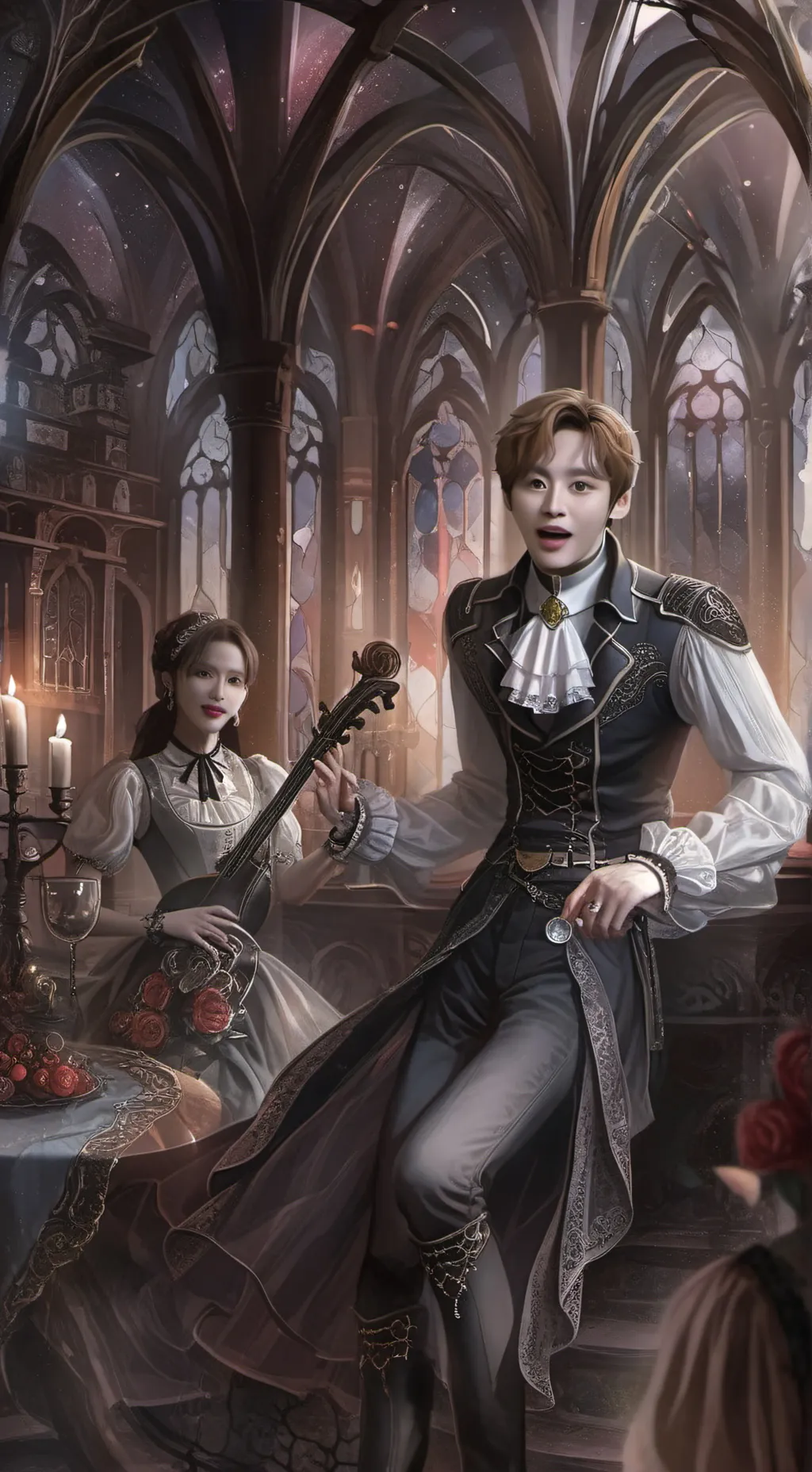 ai character: minsung✰ background