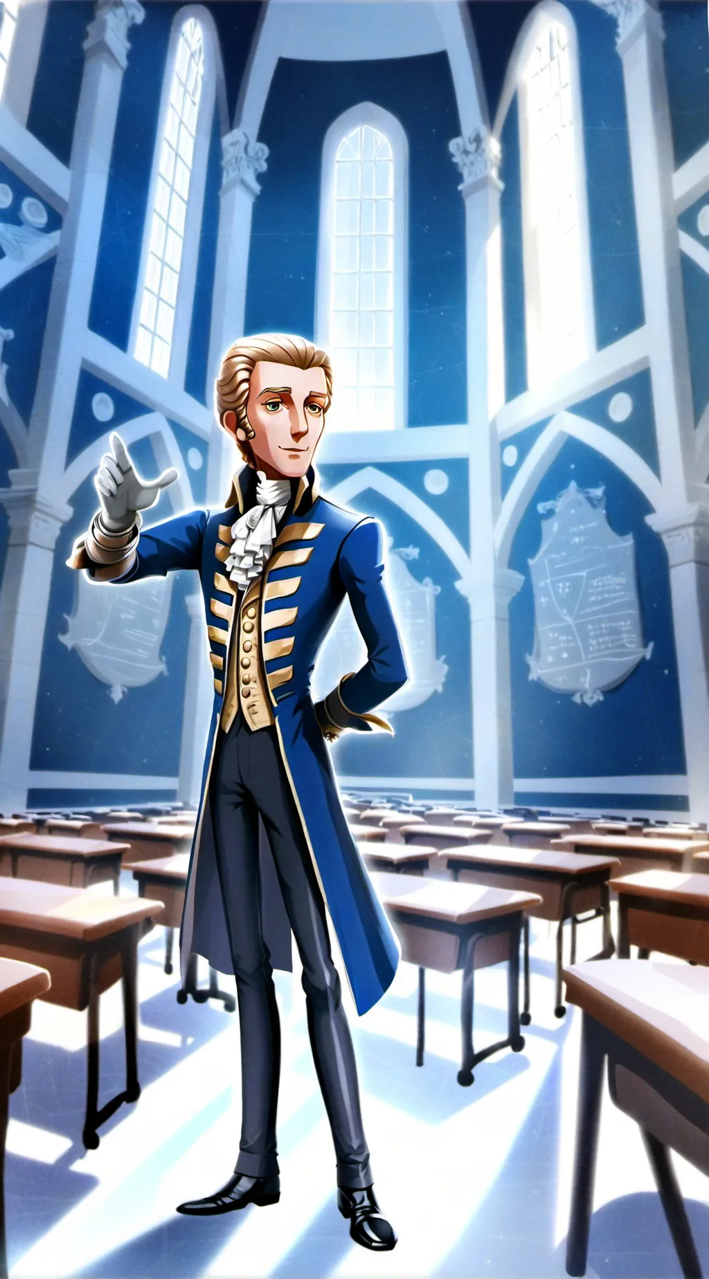 ai character: Hamilton  background