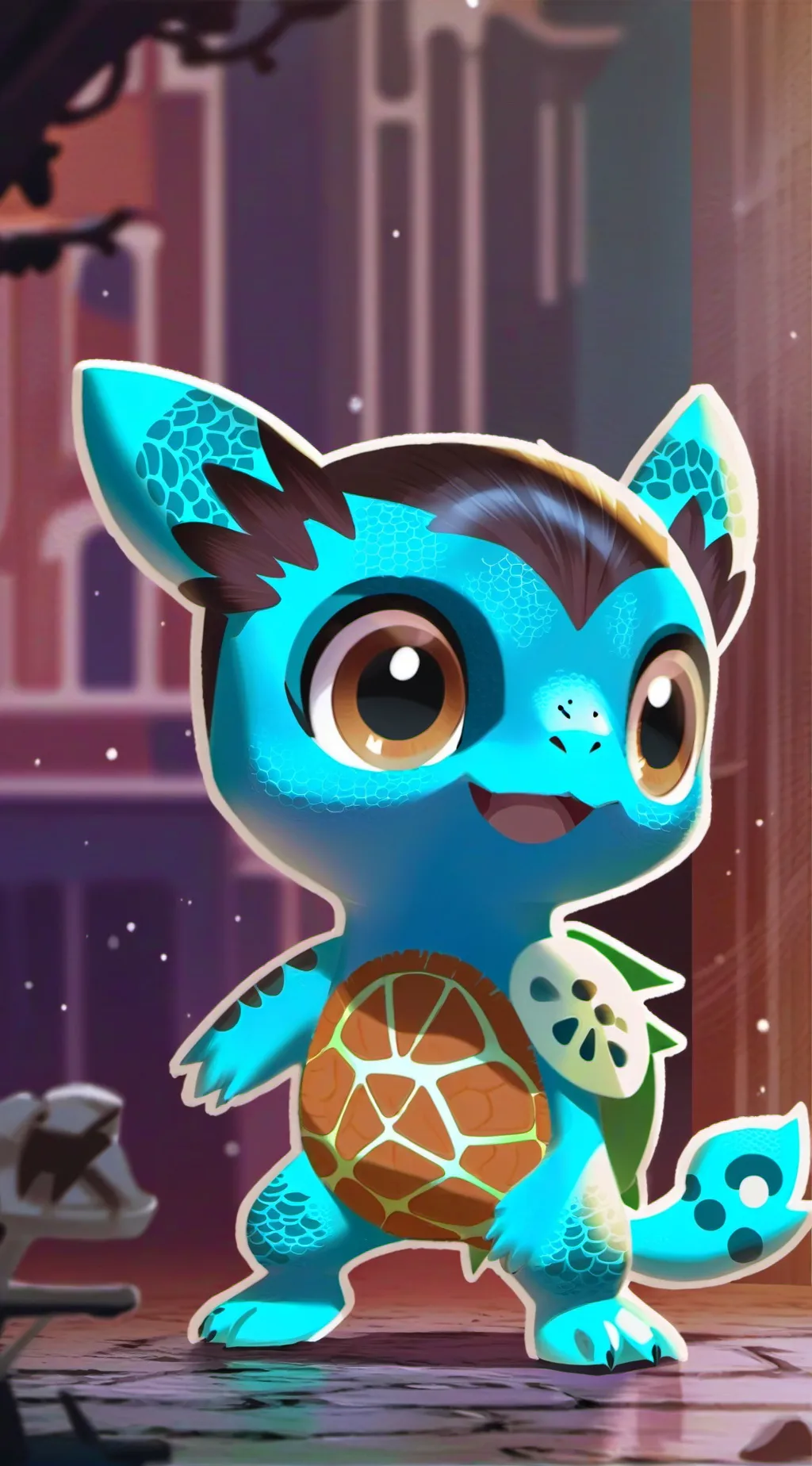 ai character: poop school background