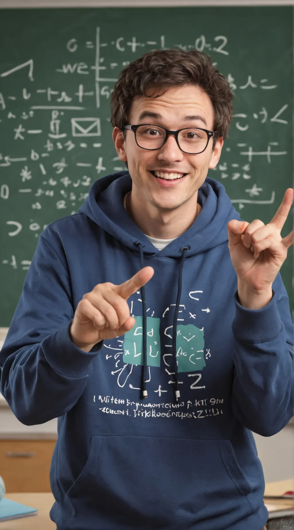 ai character: Prof. Derivatives background