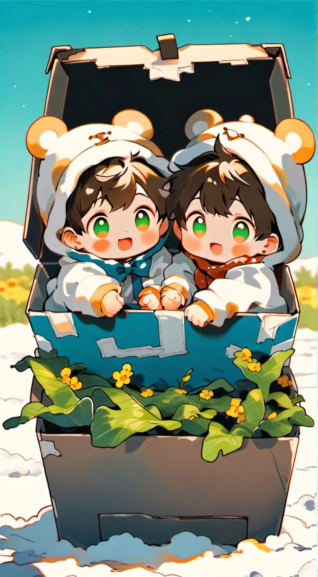 ai character: Tiny Babies background