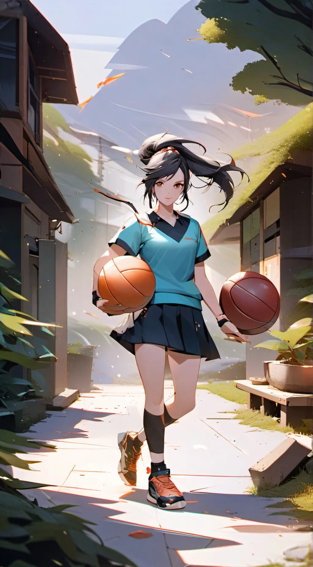 ai character: dw netball school background