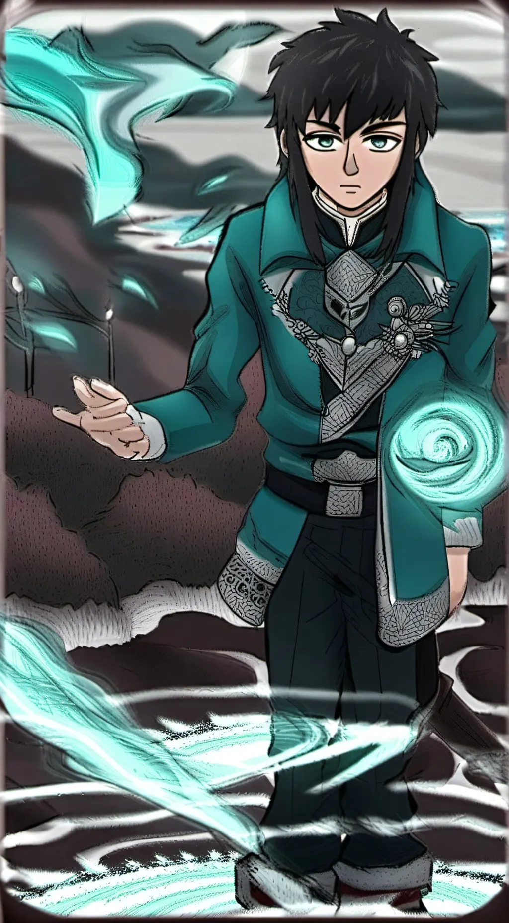 ai character: 💙Tokito solitario🩵 background
