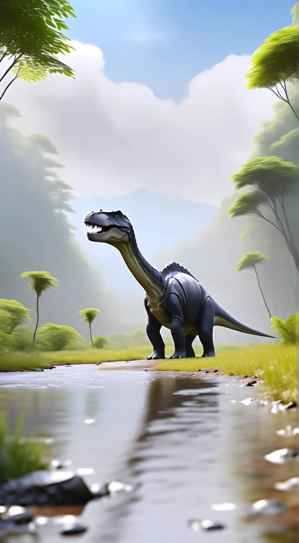 ai character: Stuck in jurassic background