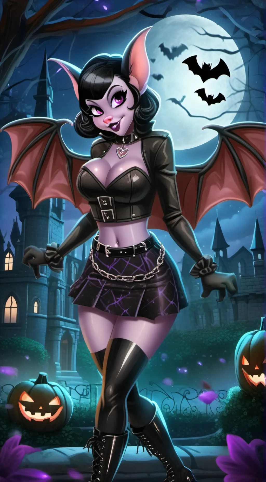 ai character: Lilly Rouge background