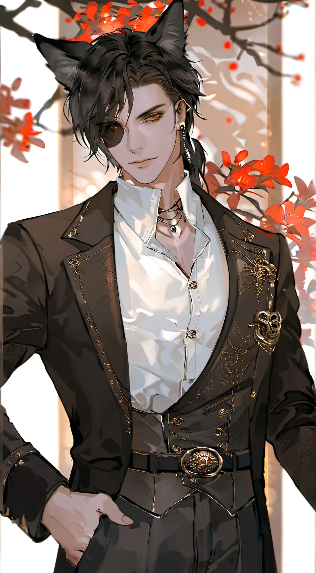 ai character: Xavier Enamel background