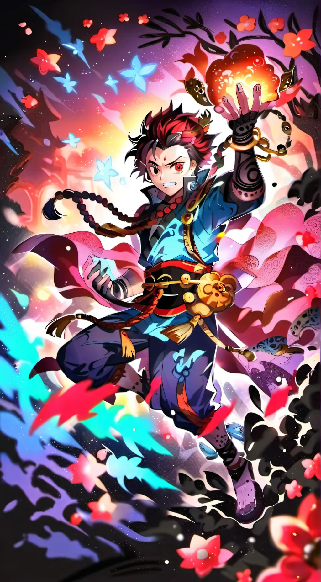 ai character: kny background