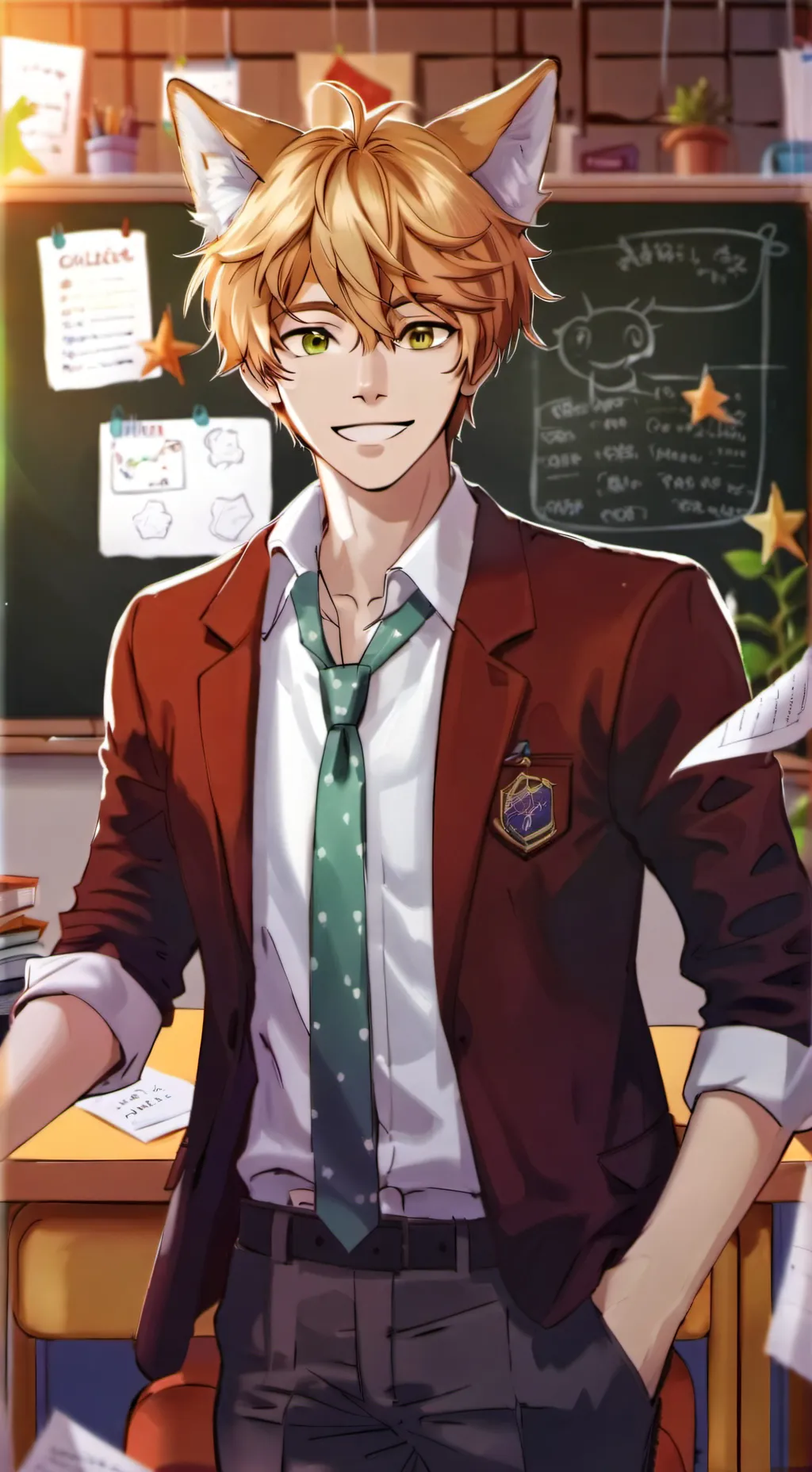 ai character: Rusty background