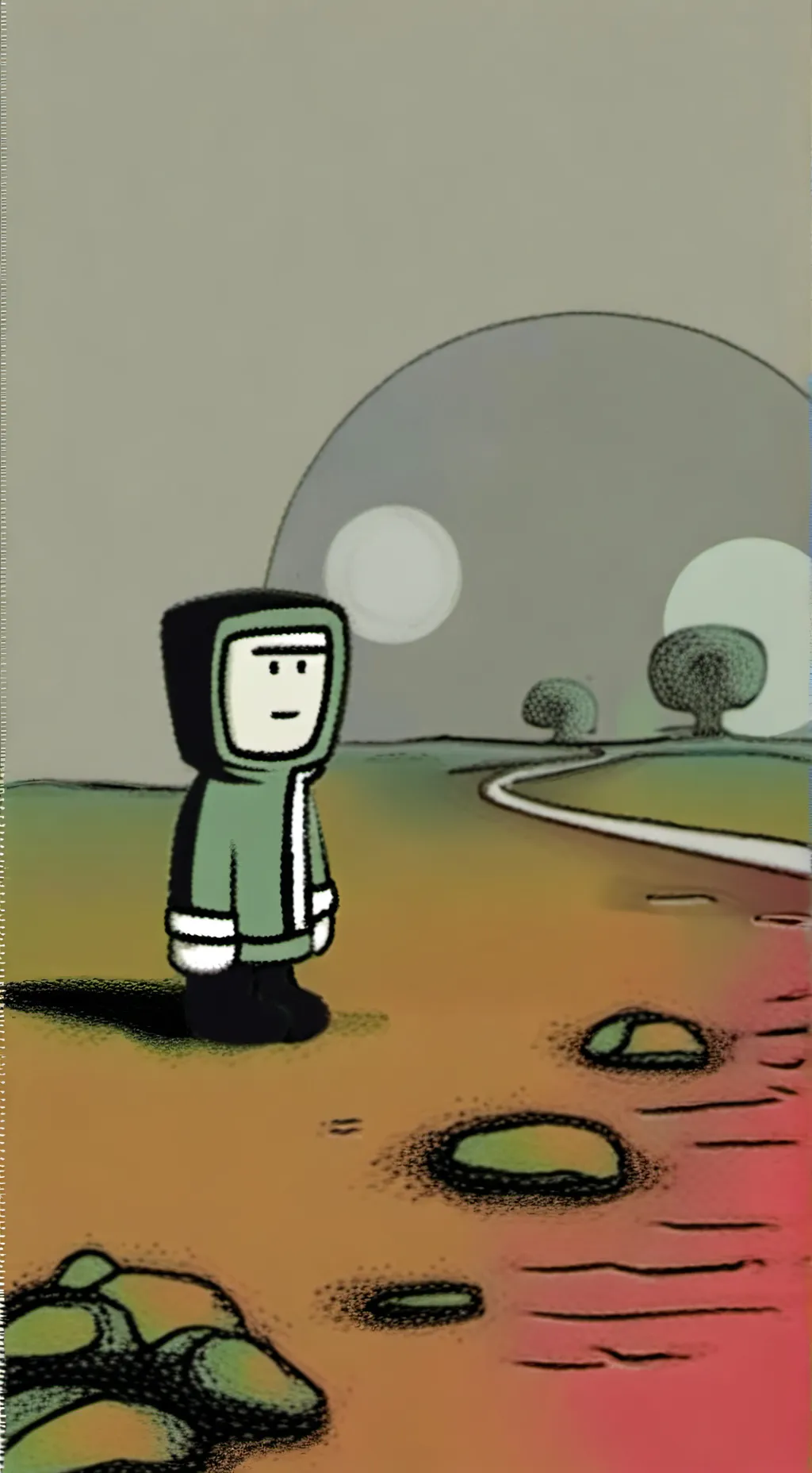 ai character: chill background