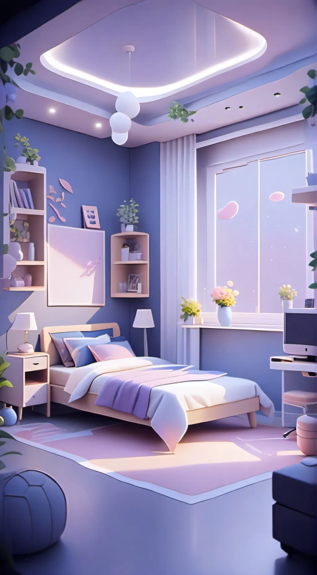 ai character: Fpe sleepover 3 background