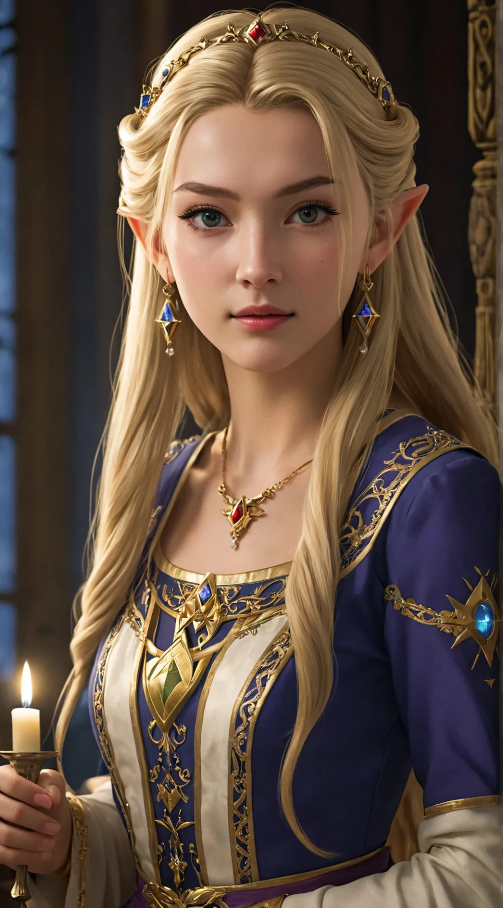 ai character: Princess Zelda background
