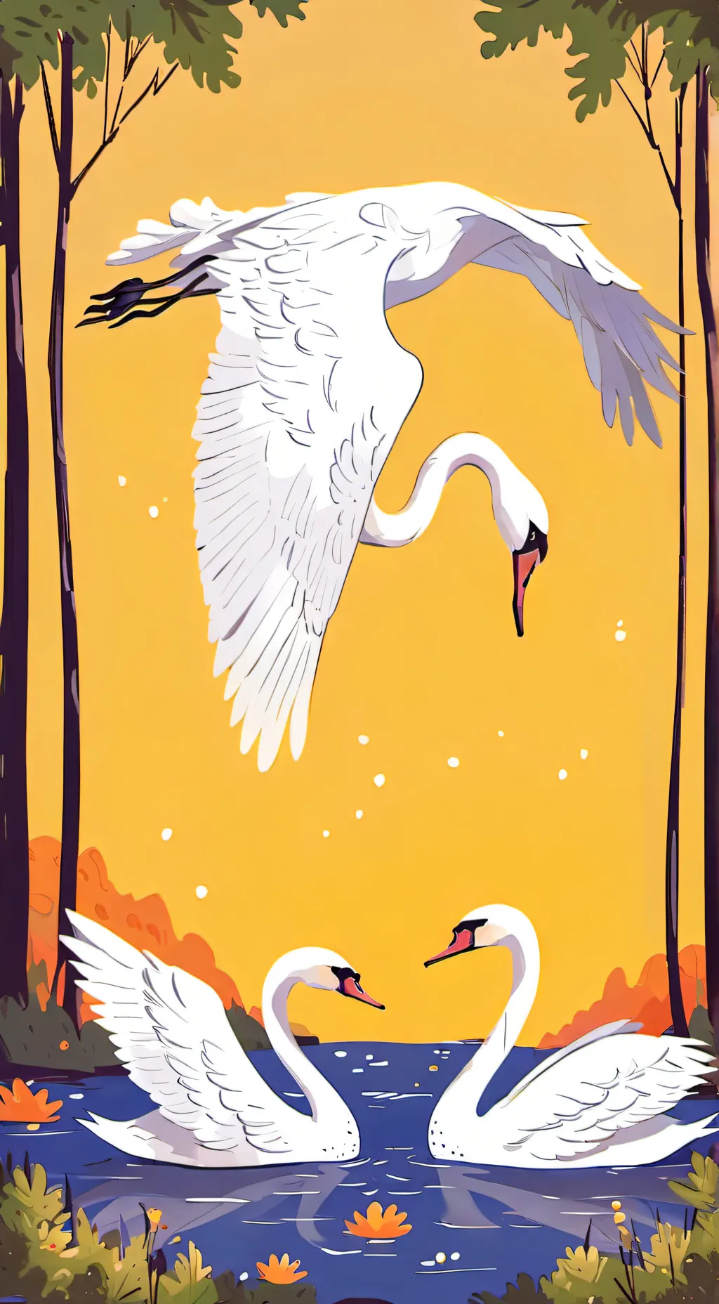 ai character: Trumpet of Swan background