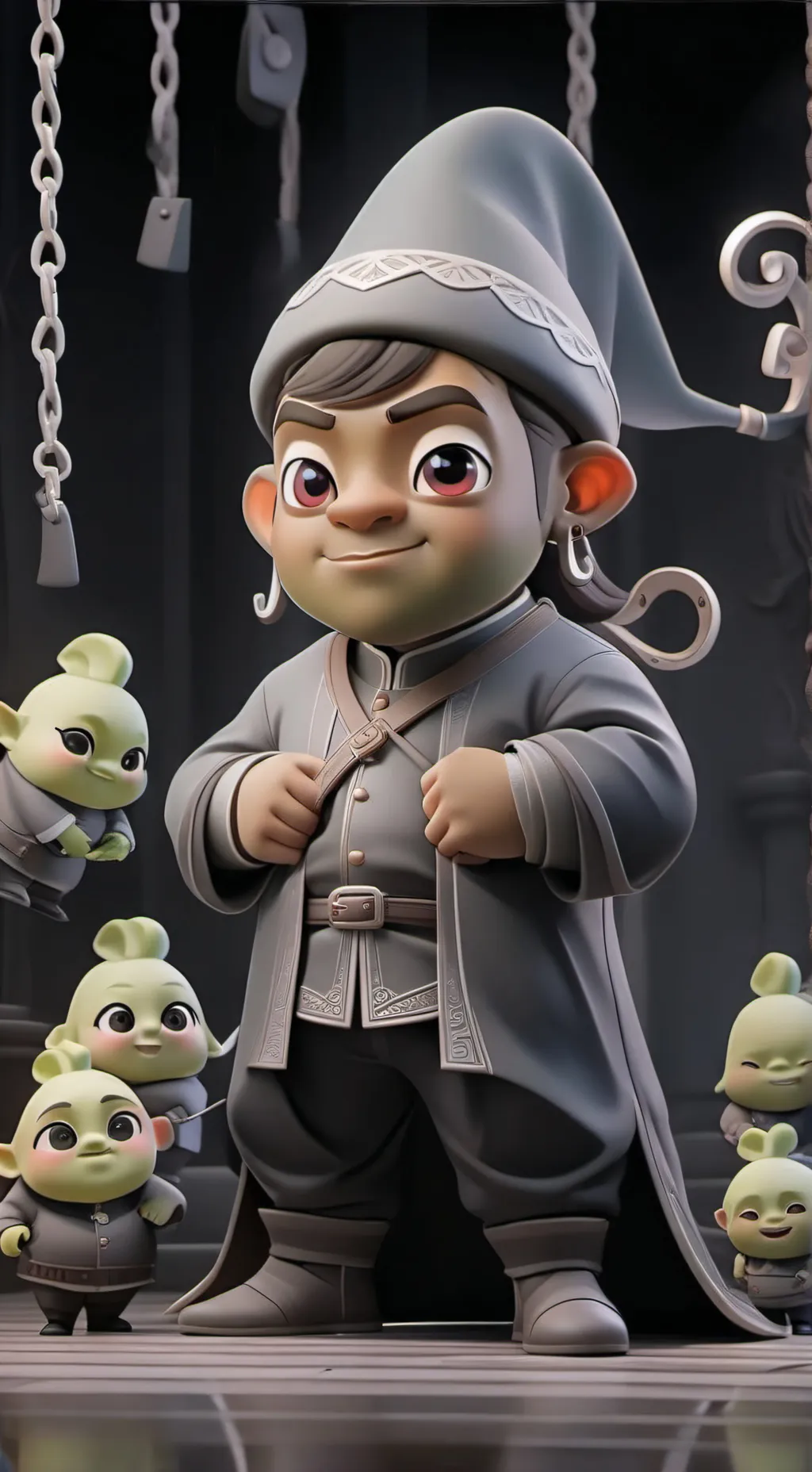 ai character: Shrek ￼ background