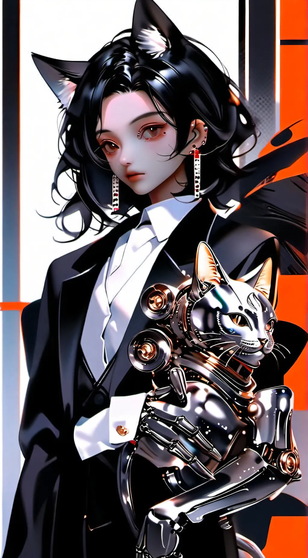 ai character: UwU cat background