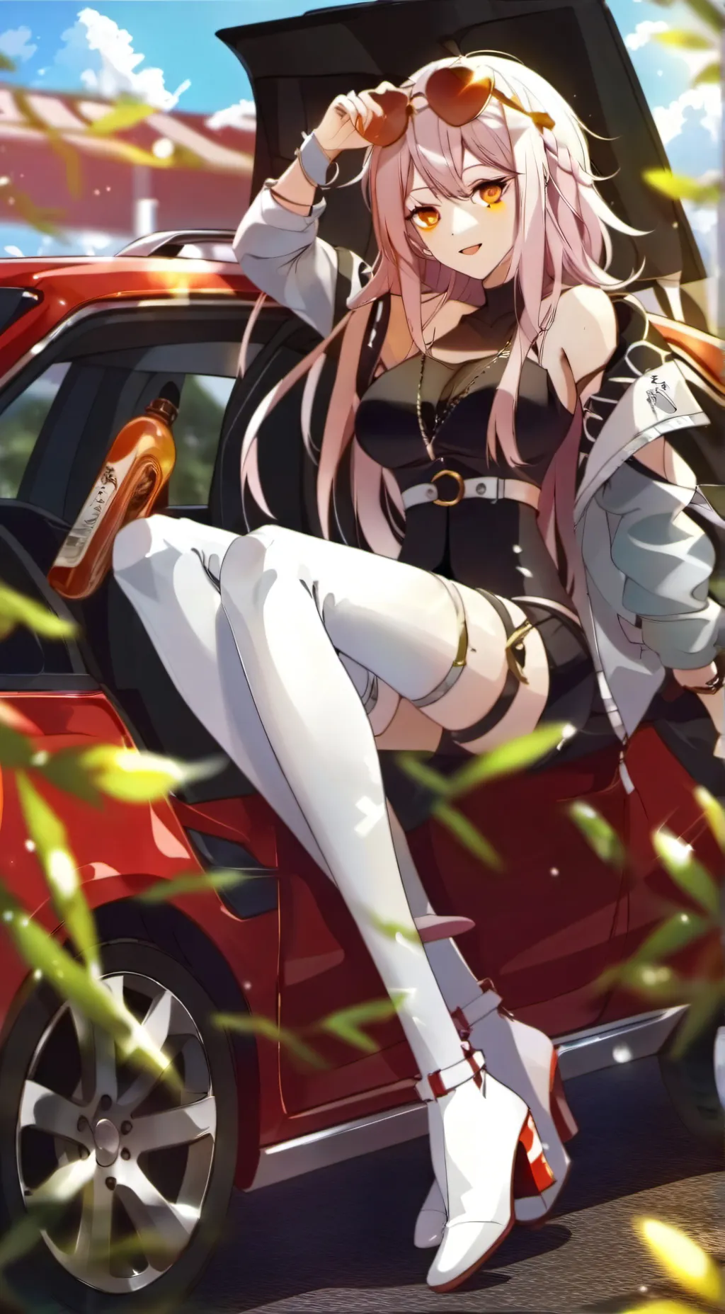 ai character: Scarlet background