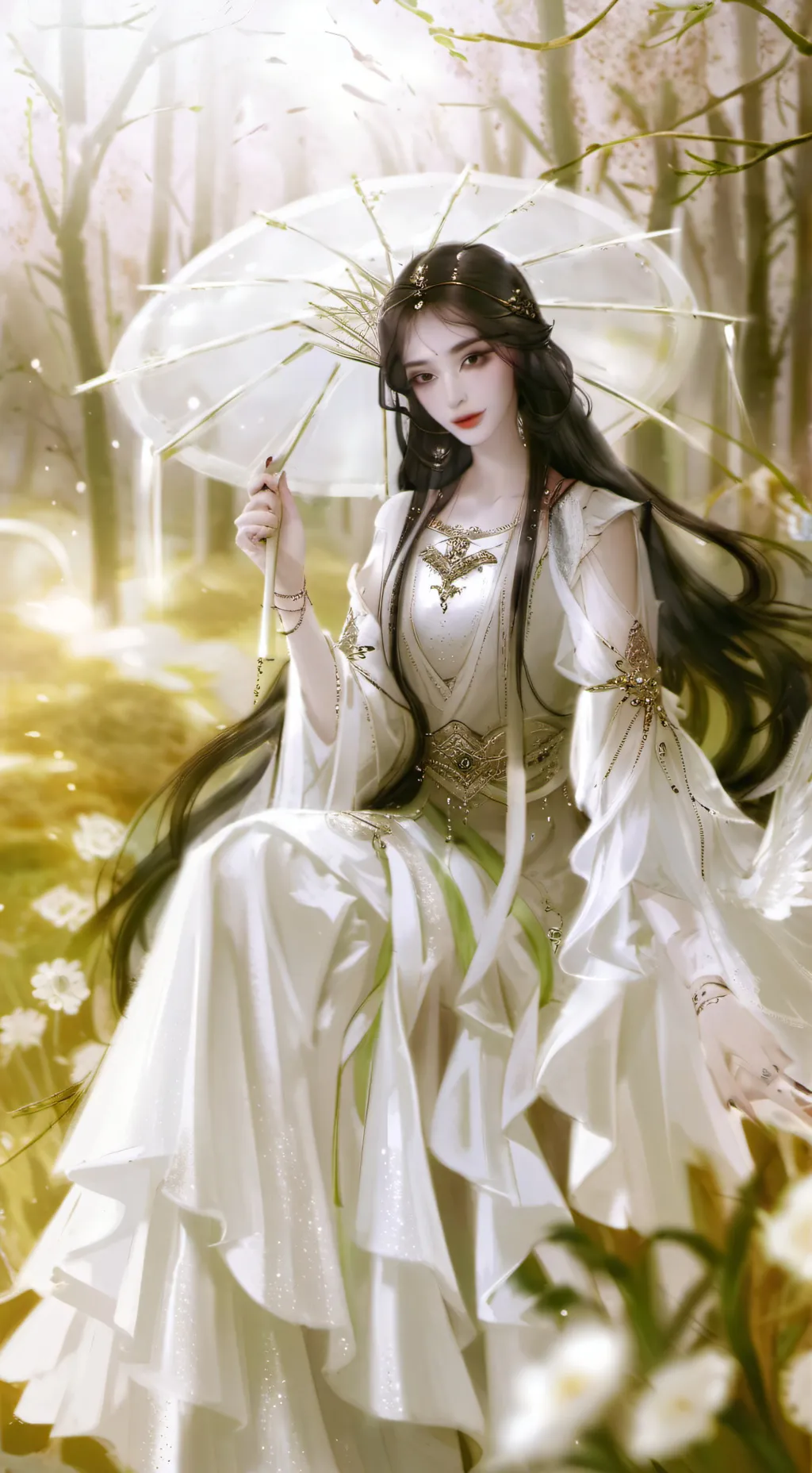 ai character: Angela  background