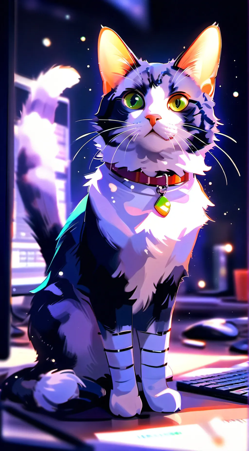 ai character: GataGif background