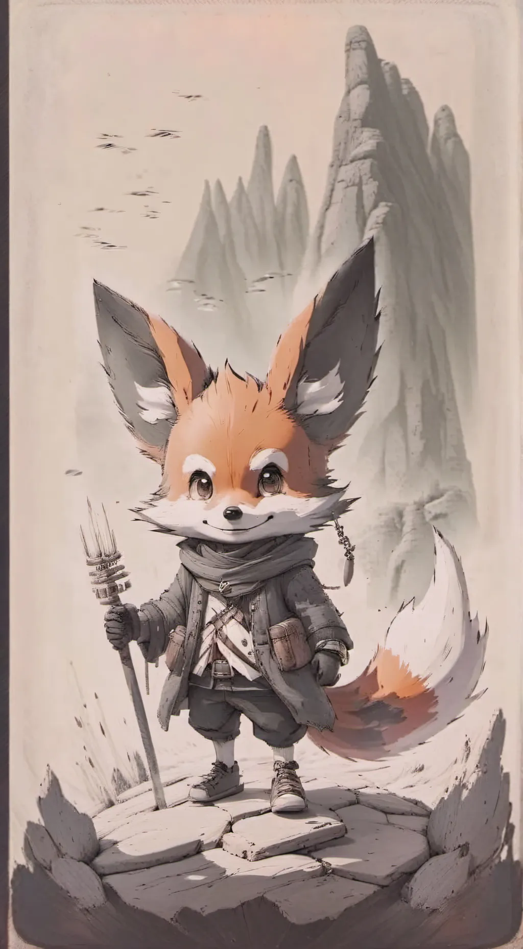ai character: tails evil version background
