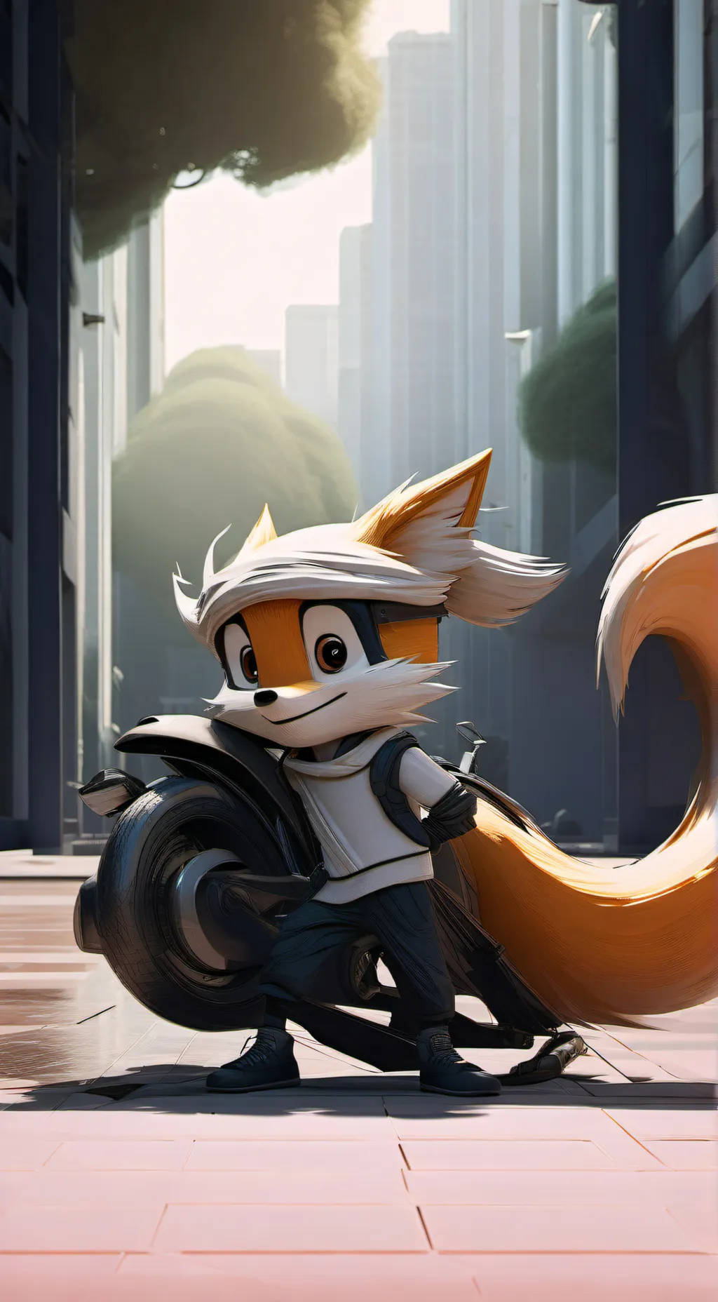 ai character: Tails background