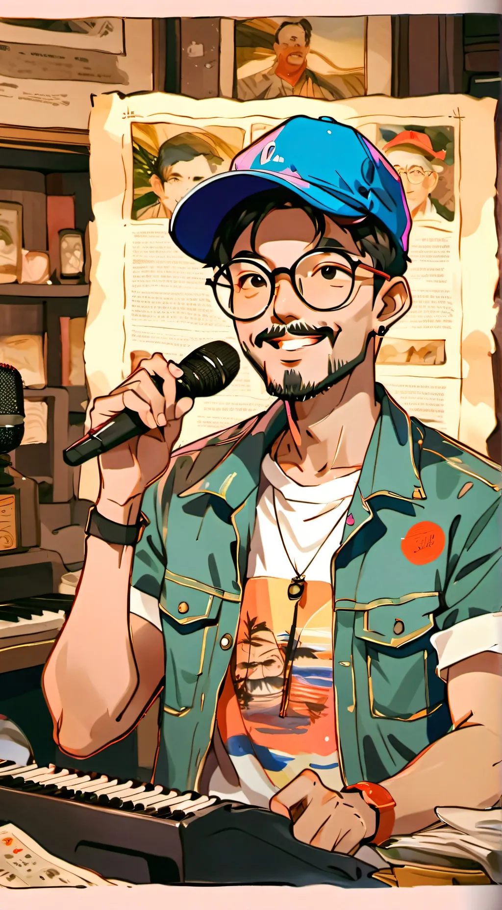 ai character: Ray boreque background