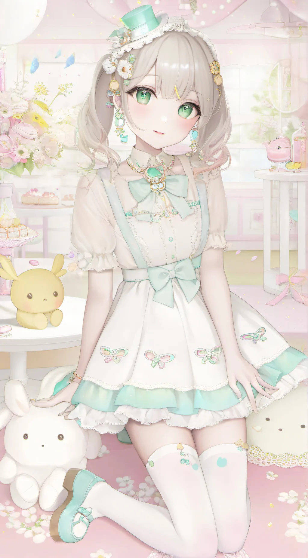 ai character: Barbie background