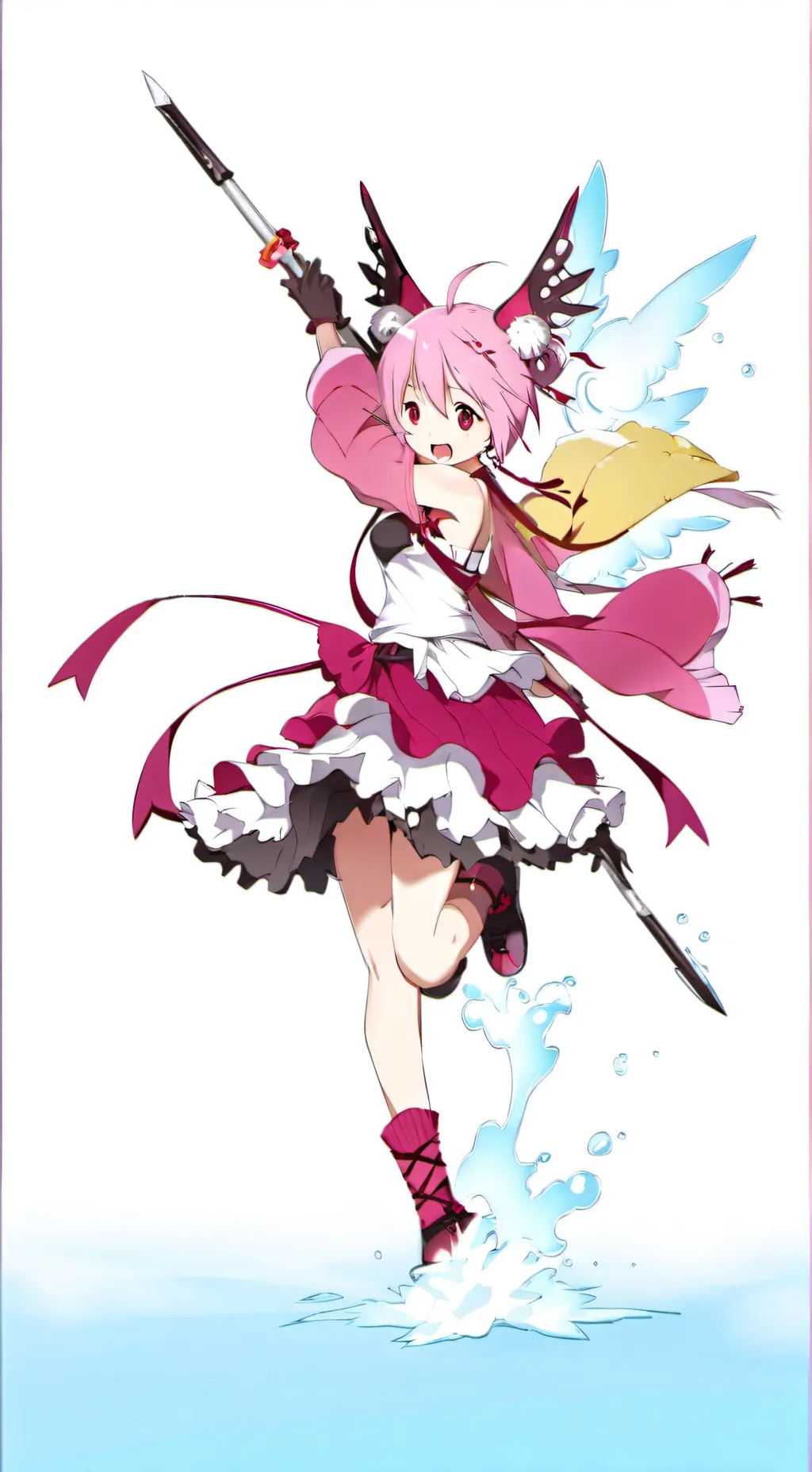 ai character: glisten background