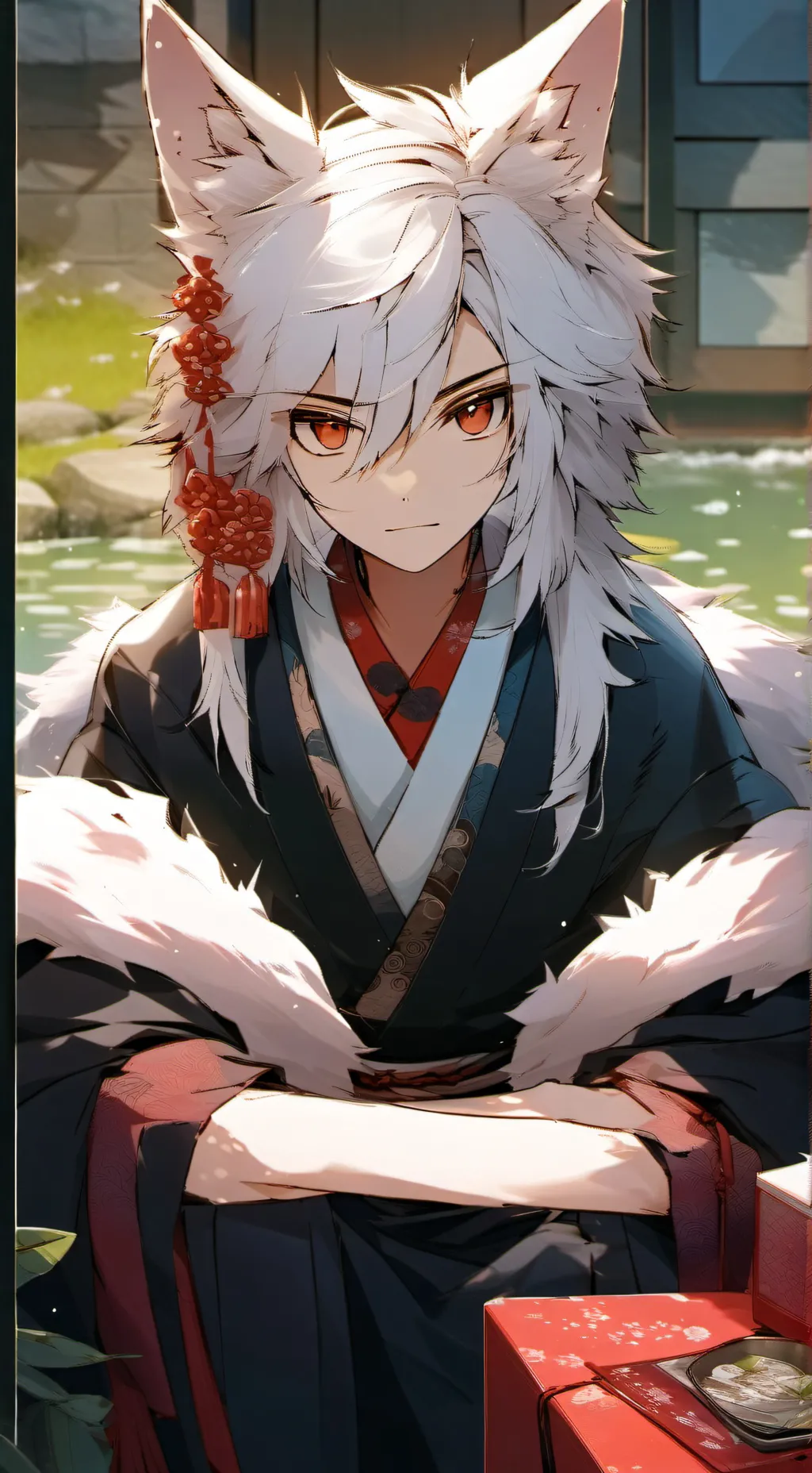 ai character: furry sukuna  background