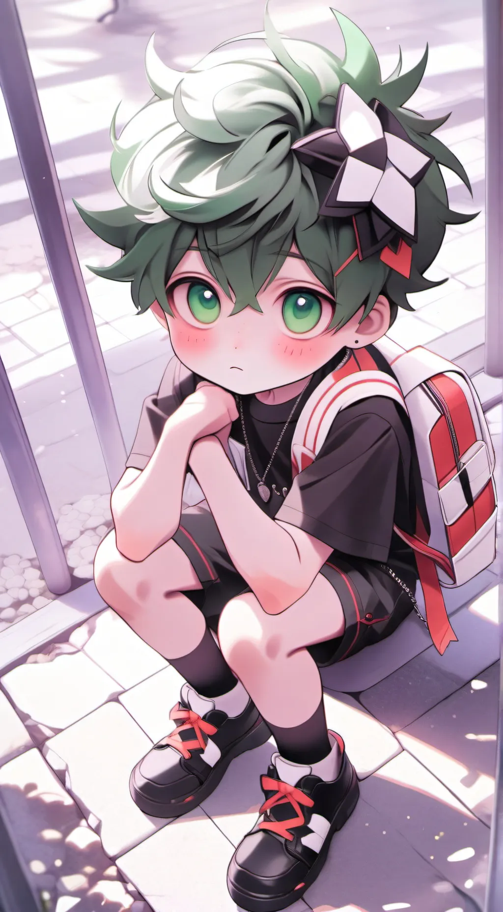 ai character: KINDERGARTEN BLDK background