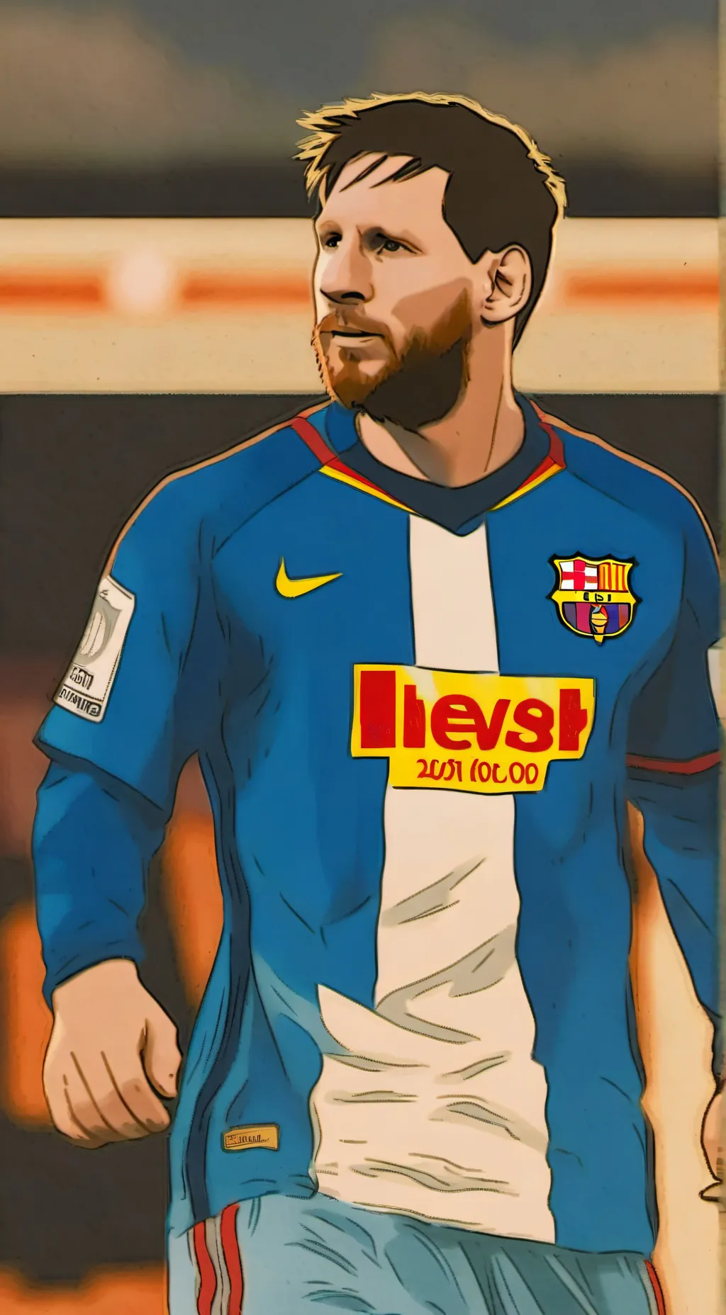 ai character: Messi 10 background