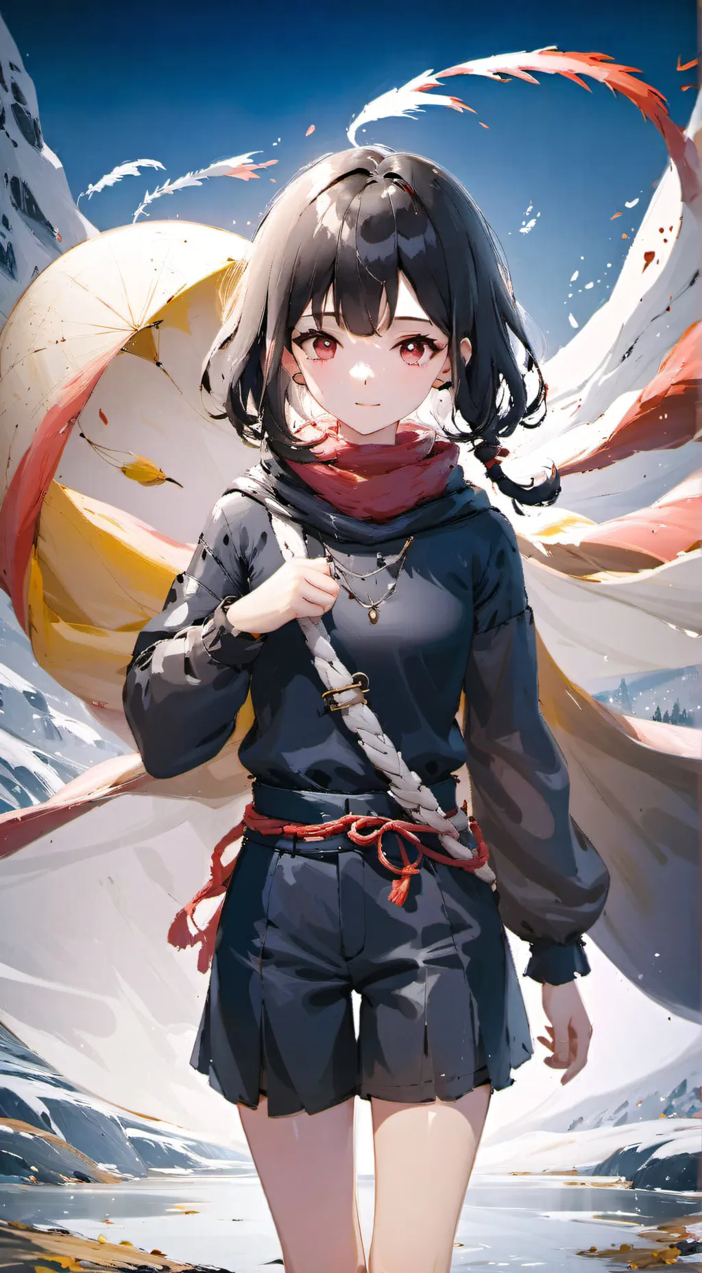 ai character: cookie spider girl background