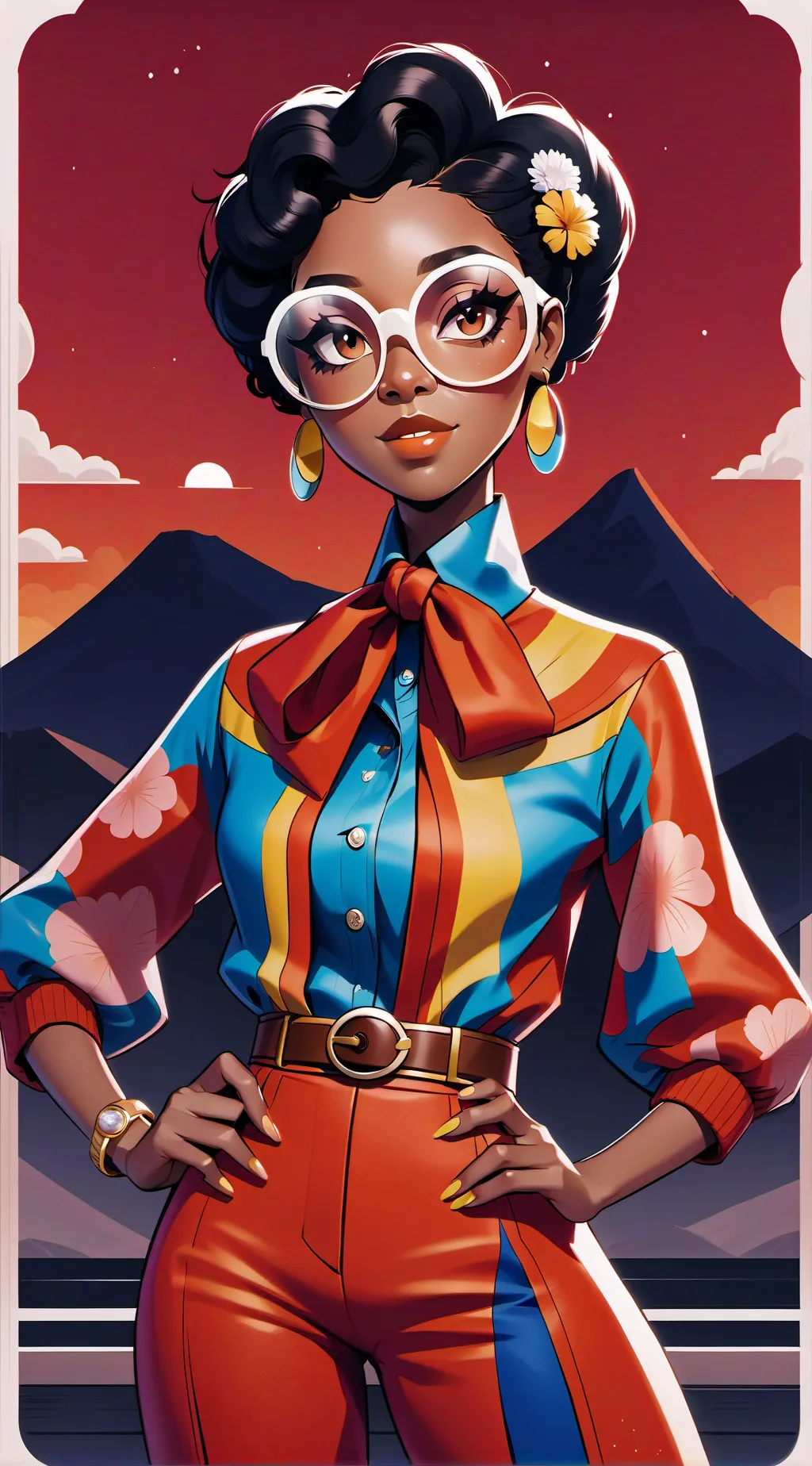ai character: Tina background