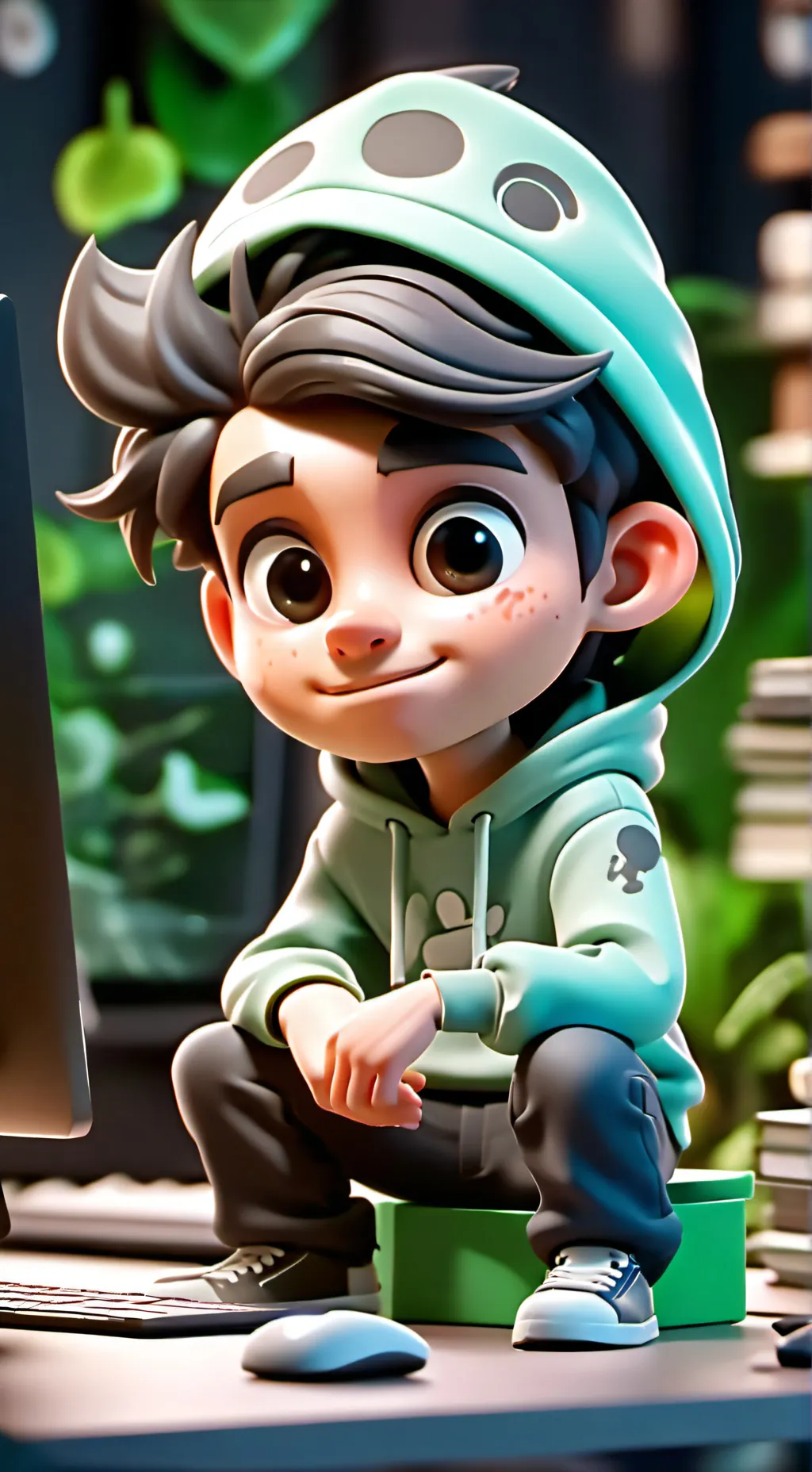 ai character: Prof. Roblox memes background