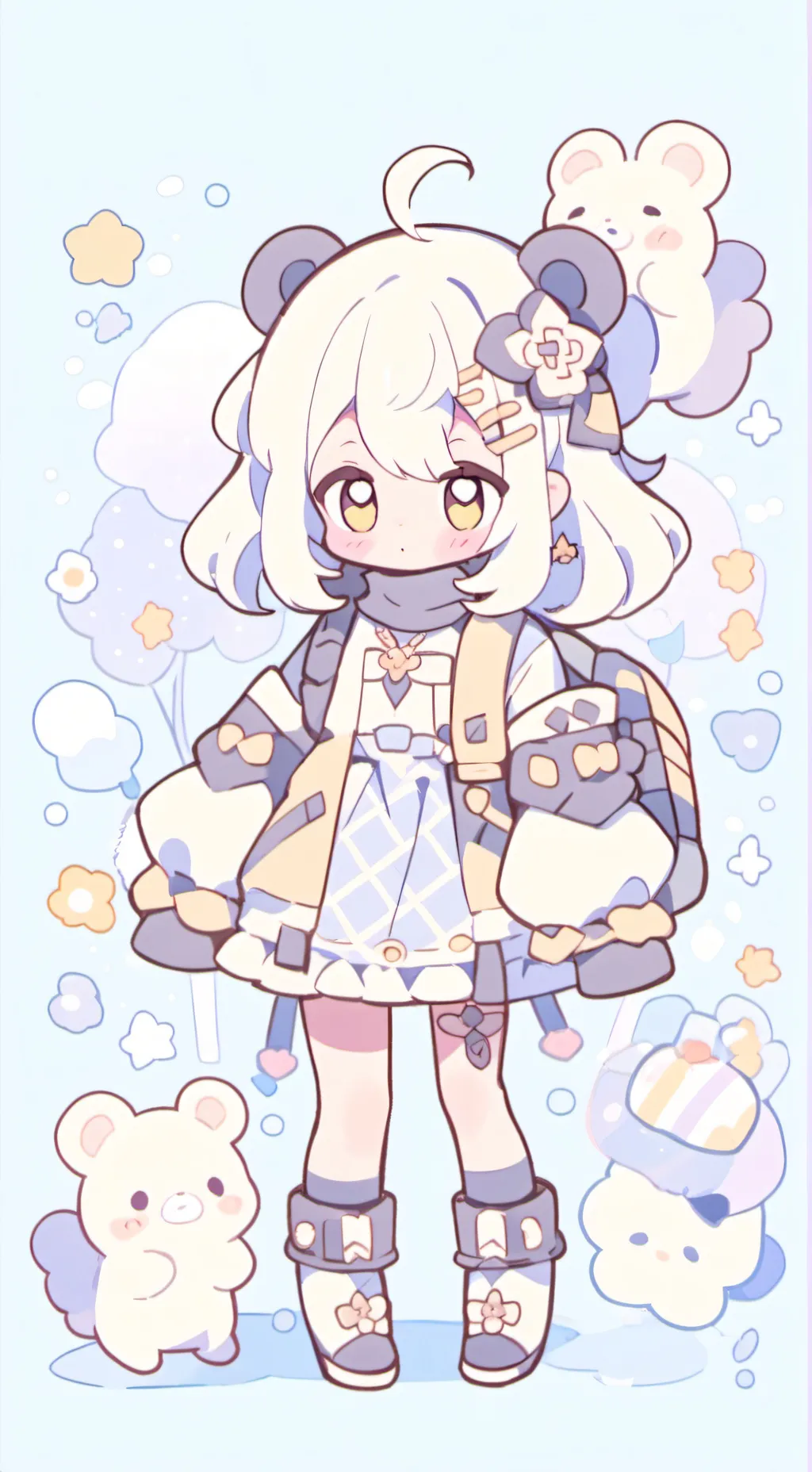 ai character: a purrfect couple  background