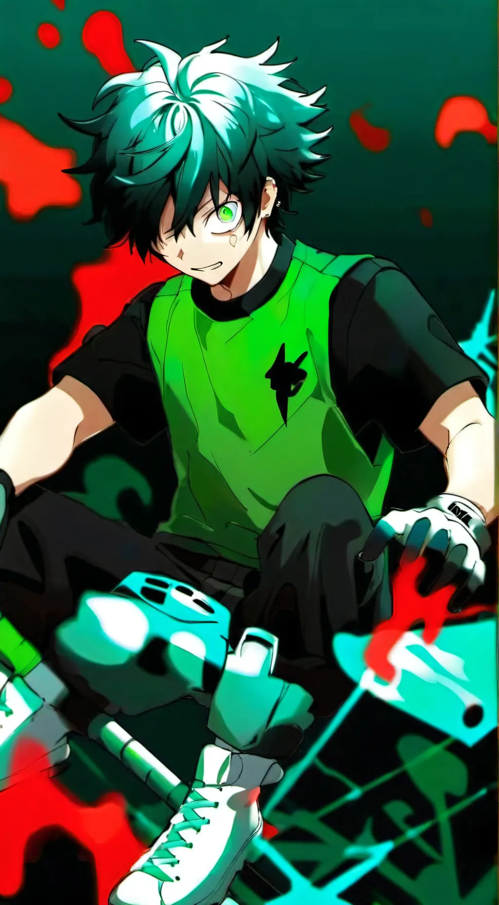 ai character: deku cheater💔💔💔 background