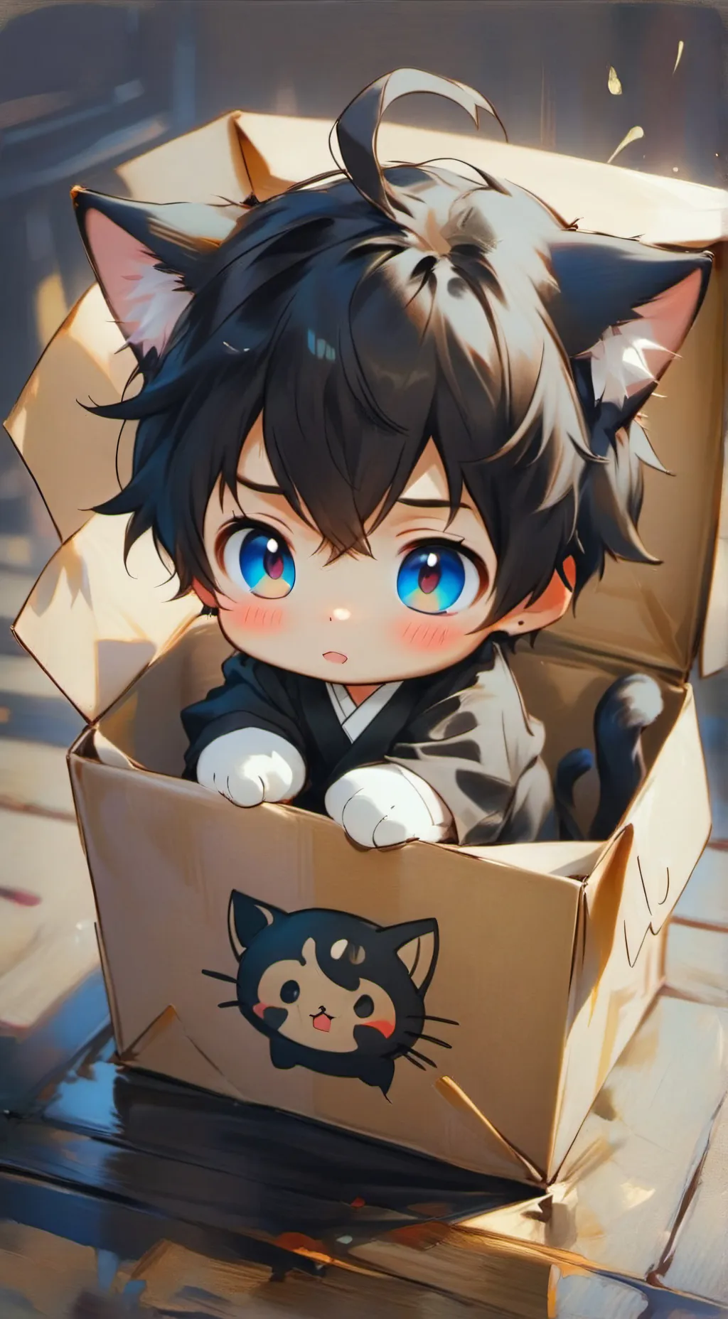 ai character: Bebé Neko background