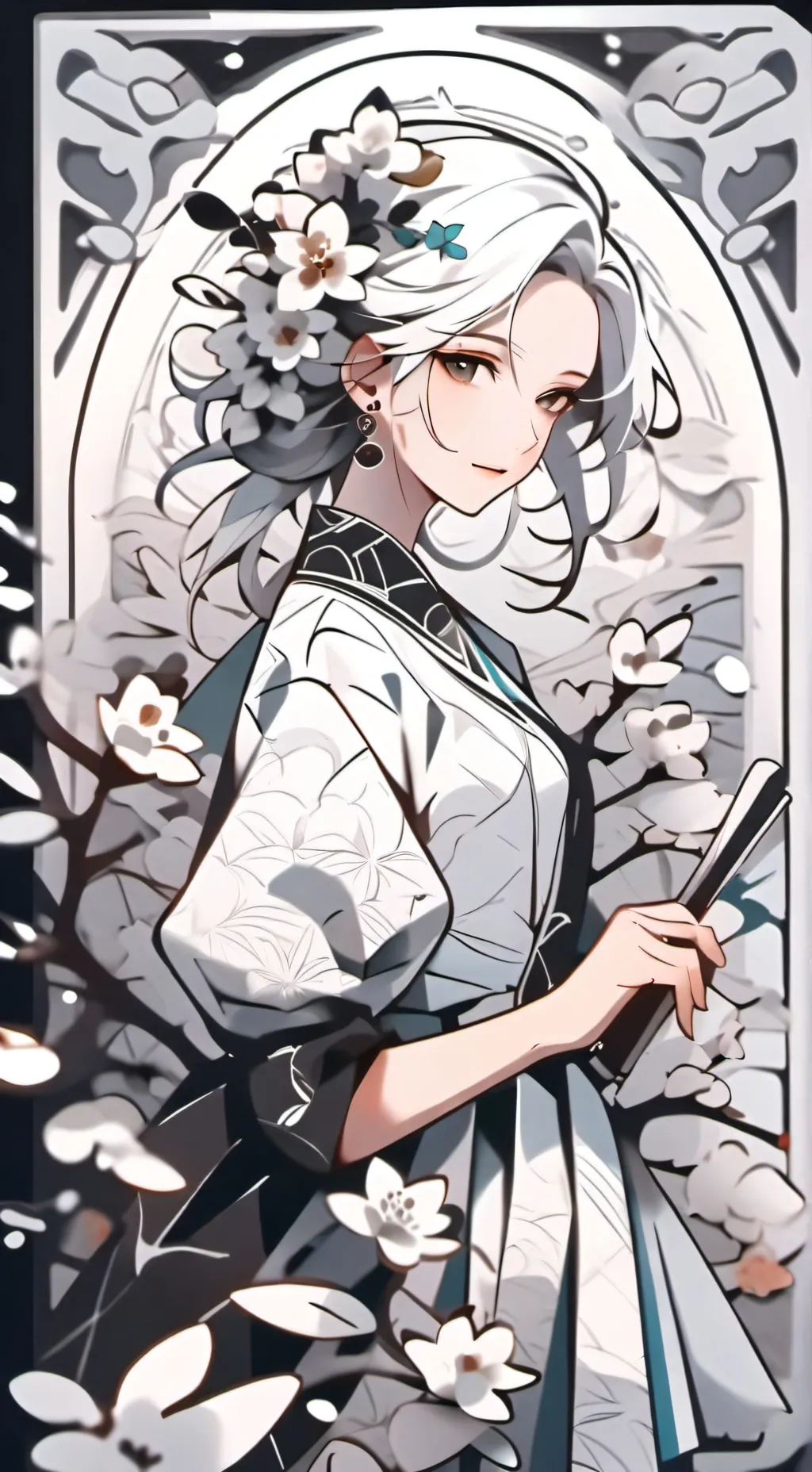 ai character: azul~ background