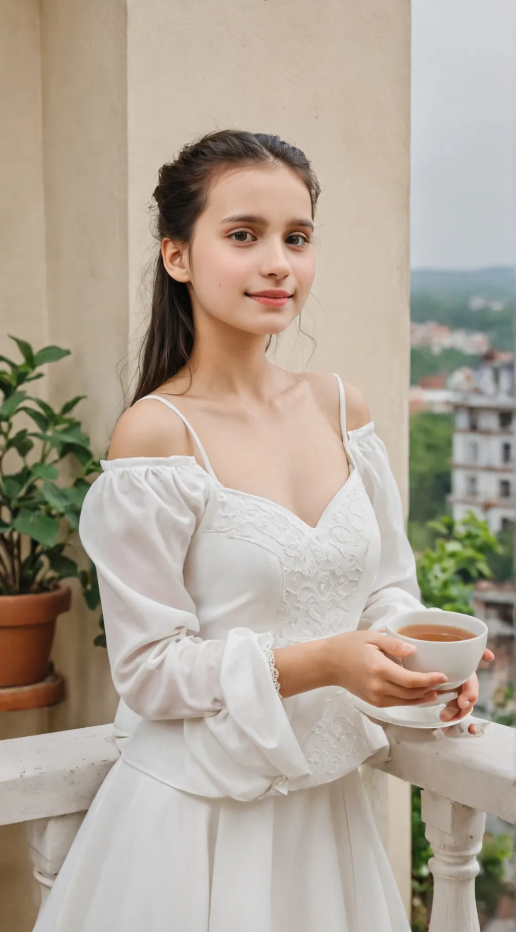 ai character: Alexandra  background